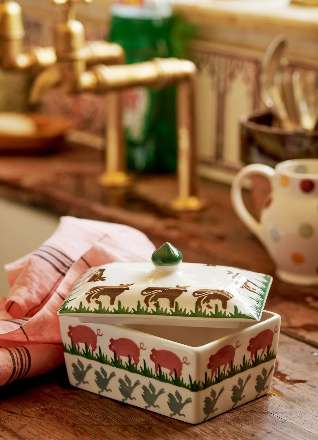 Farmyard Small Butter Dish