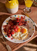 Polka Dot Large Dinner Plate, 10.5 Inch