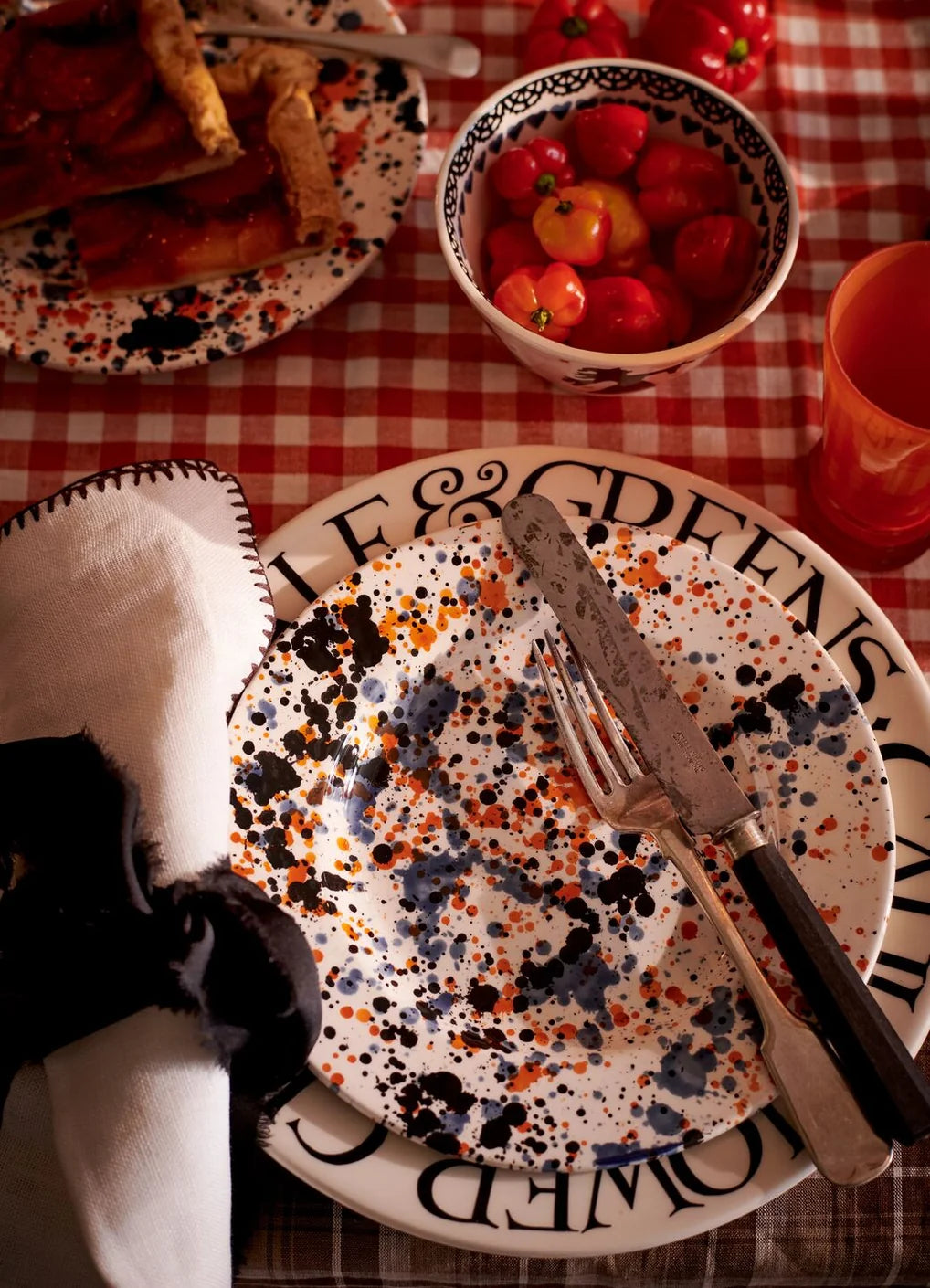 Splatter Medium Dinner Plate, 8.5 Inch