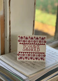 To Have & To Hold Pink Sampler Card